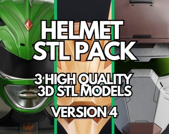 Pakiet STL hełmu cosplay | Modele 3D o wysokiej szczegółowości (do pobrania cyfrowego)