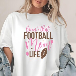 Football Mom T-Shirt, Football Game Moms, Gift for Moms, Comfort Colors Football Mama Shirt, Game Day Tee, Mothers Day Gift, Sports Mom