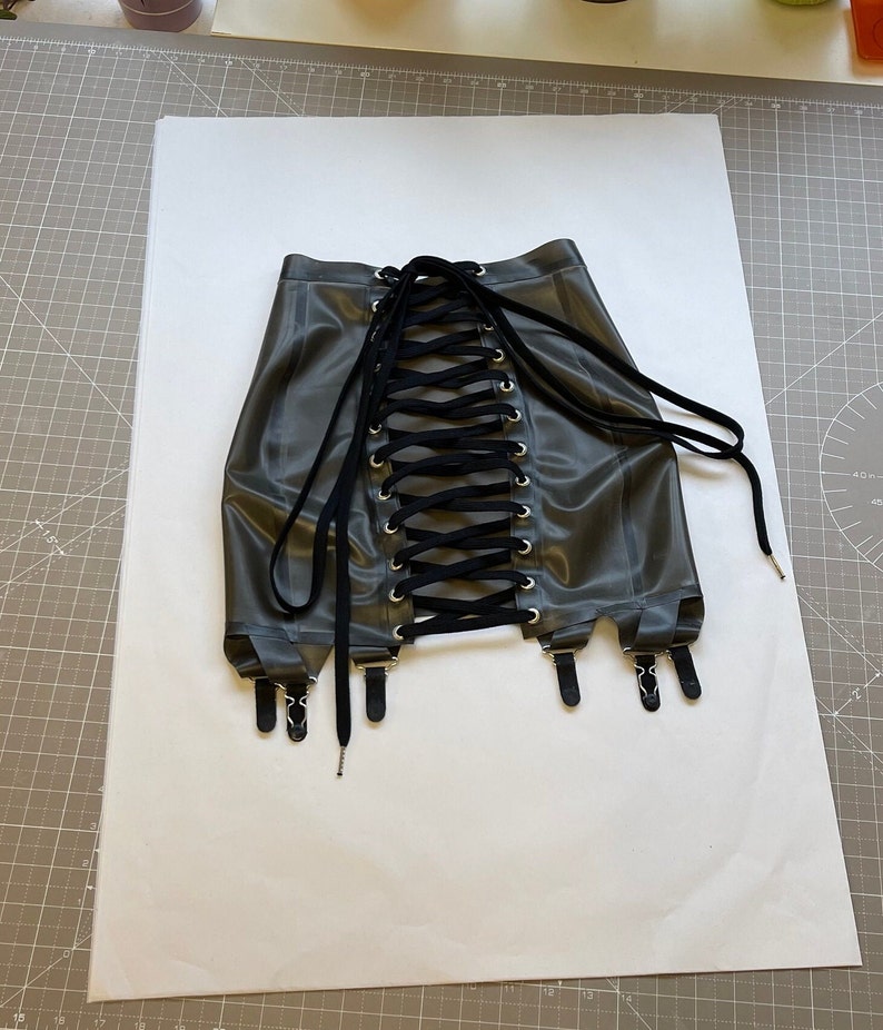 Laced Back Suspender Skirt image 6