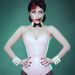 Lady Lucie Latex Bunnygirl Shirt Cuffs