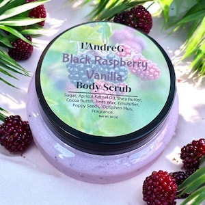 Black Raspberry Vanilla Sugar Scrub - Exfoliating Body Scrub