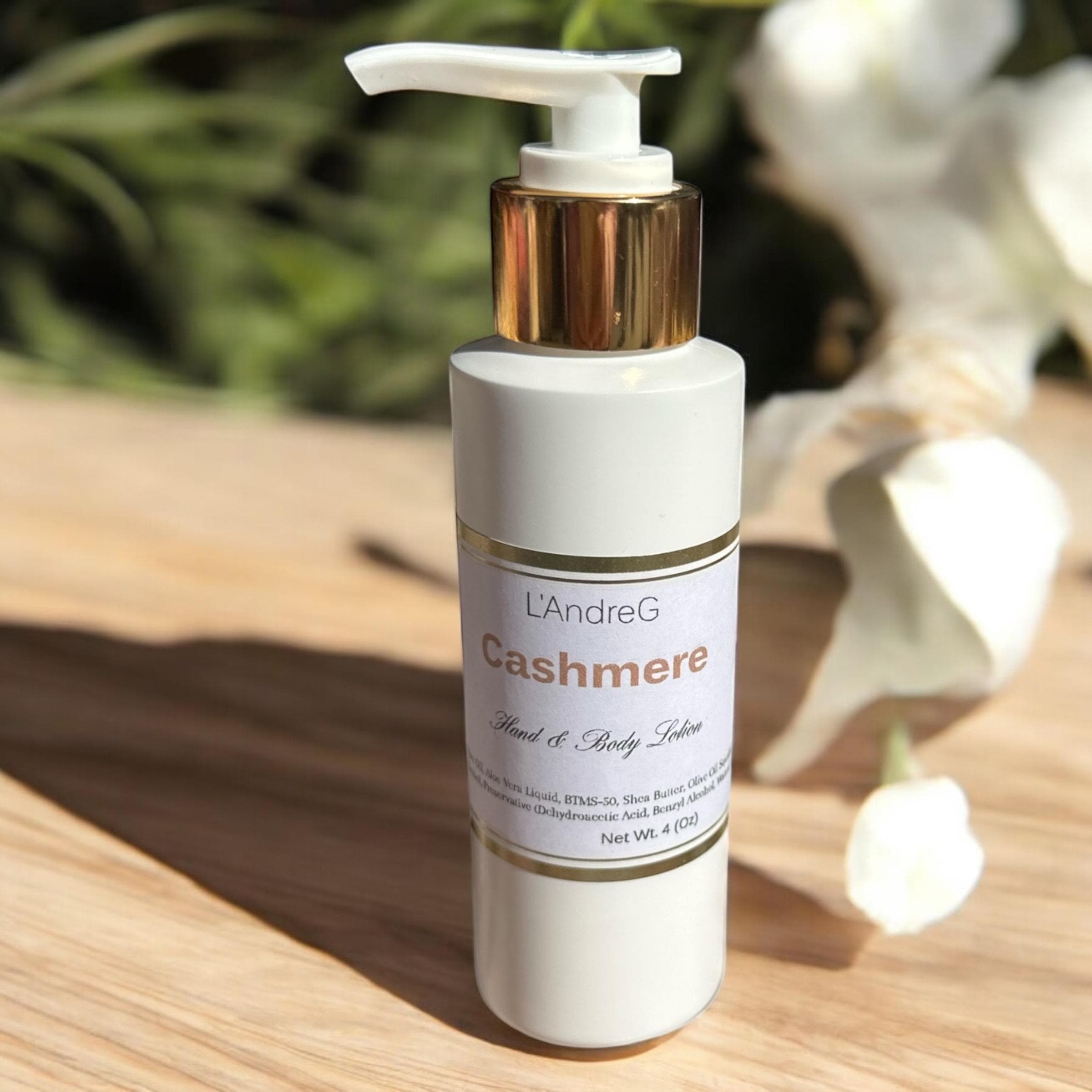 Handmade Shea Butter Lotion: Cashmere Scent, Olive Oil, 4 oz