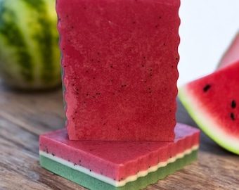 Watermelon Handmade Goats Milk Soap Bar