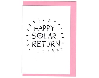 Happy Solar Return card