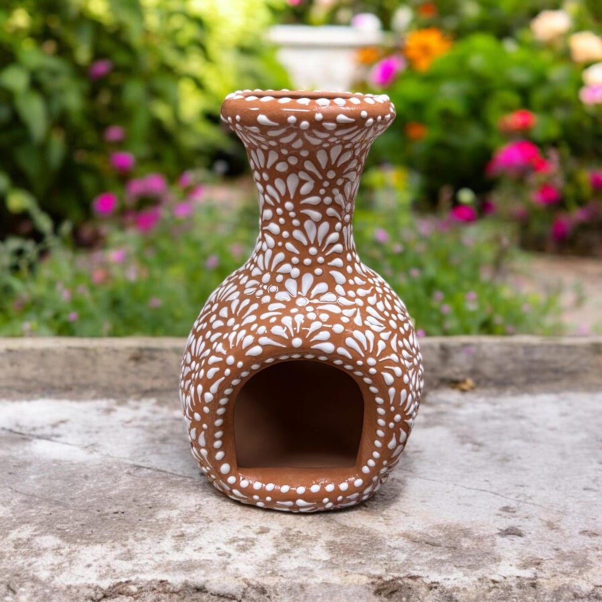 Hand Painted Mexican Talavera Small Tabletop Chimney “chimenea” – Multiple Designs Available - Etsy