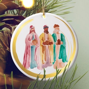 Handcrafted Christmas Nativity Ornament | Three Wise Men Nativity Scene | Religious Christmas Decor | Gift for Faithful Celebrations