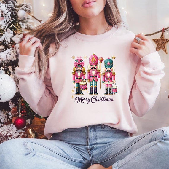 Cute Nutcracker Christmas Sweatshirt Holiday Cozy Christmas