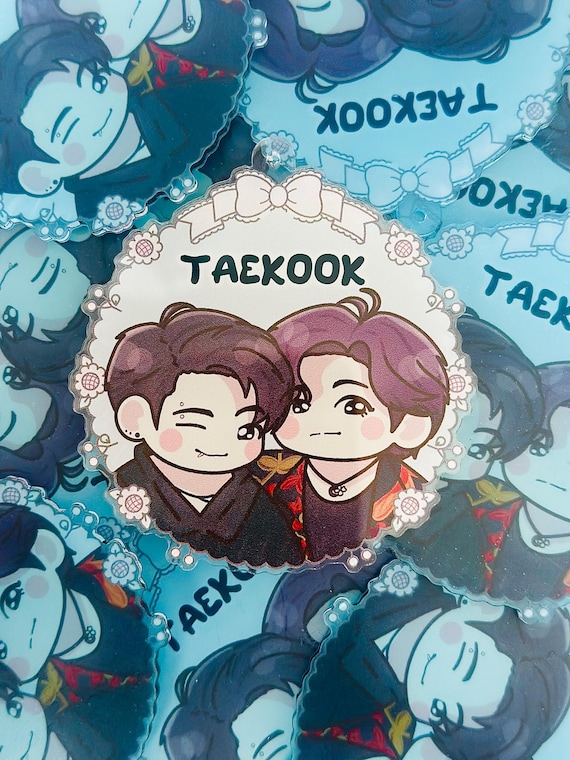 BTS Taekook Jungkook Taehyung V Acrylic Keychain - Etsy