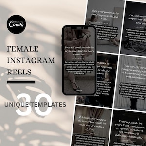 Instagram Reel und Story Vorlagen | Dunkle Preset Reel Cover Vorlage | Moderne IG Reels Covers | Trendy Lifestyle und Fashion Reels Vorlage