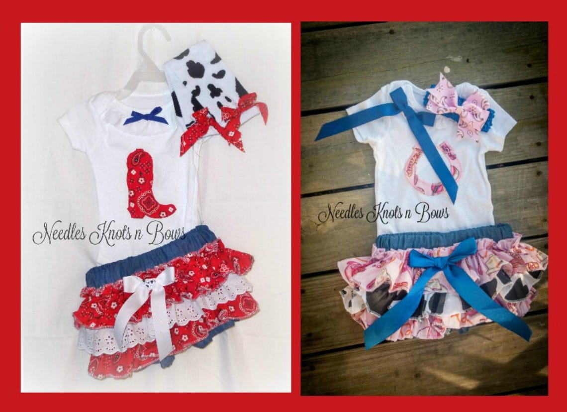 Western Cowgirl Outfit, Baby Shower Outfit, Rodeo Outfit, 1st Birthday ...