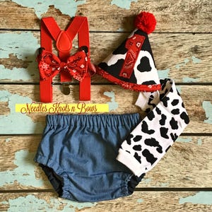 Boys Barnyard 1st Birthday Outfit, Farm Cake Smash Outfit, Boys Cake Smash Outfit, 1st Birthday Photography Prop, Smash Cake Outfit