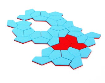 Einstein "Hat" Polykite Aperiodic 24-Tile Puzzle Set