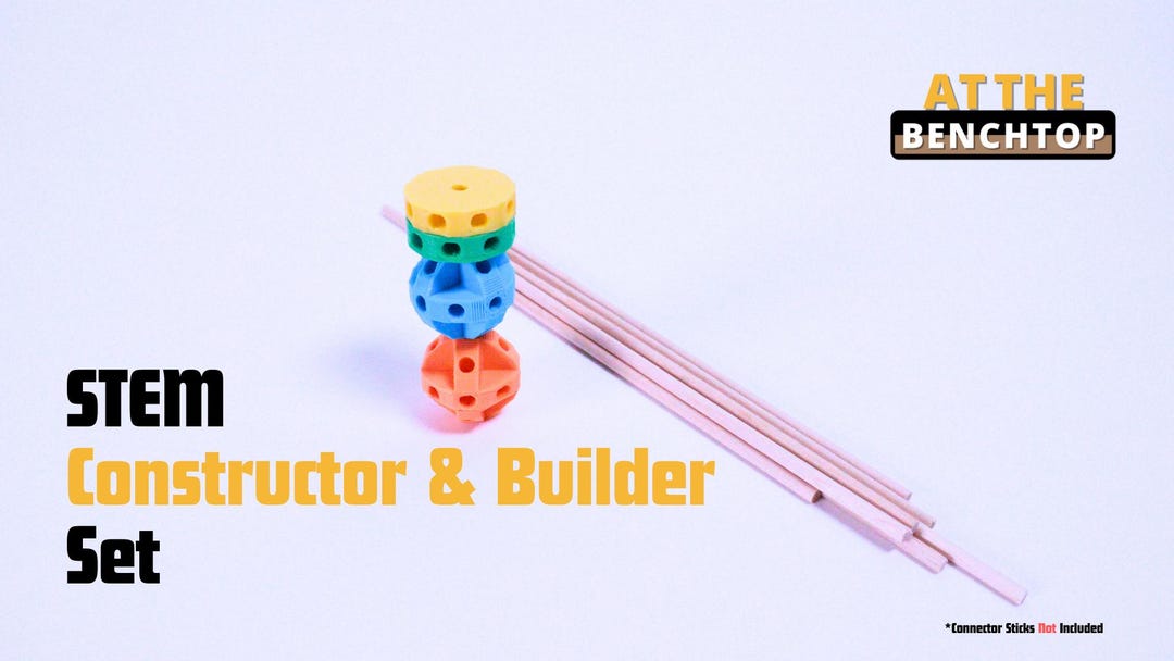Stem Connector Examples STEM Connector Set: 480-piece 3D Printed Engineering Kit - Etsy