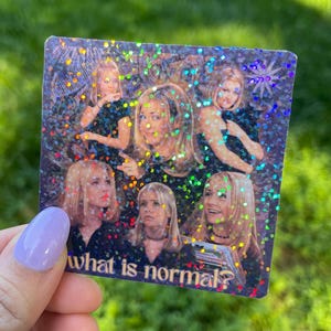 Sabrina Spellman dotted holographic sticker