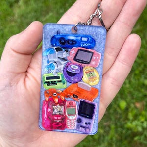 Y2K technology 2000s acrylic keychain