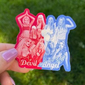 Britney Christina Devil Angel sticker