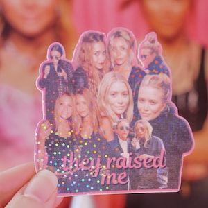 Mary-Kate & Ashley gestippelde holografische sticker