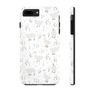Goose iPhone and Samsung Case Cottagecore Animal Phone Cover, Whimsical Waterfowl Design, Silly Goose Phone Case