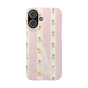 Vintage Goose Phone Case Whimsical Farmcore Aesthetic, Cottagecore iPhone/Samsung Case, Silly Goose Phone Case, Vintage inspired phone case