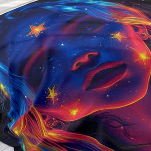 Cosmic Dream Fleece Blanket: Soft Starry Night Celestial Throw