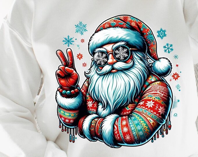 Parody Personalizable Santa Claus Cozy Christmas Sweater - Festive Holiday Comfort
