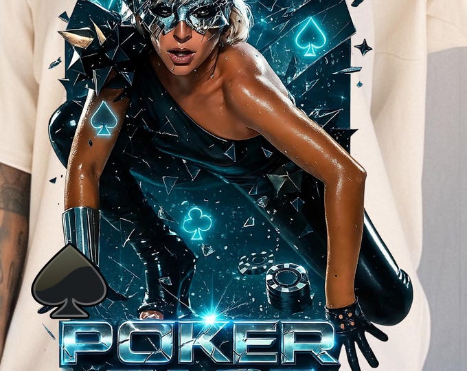Stylish Graphic Tee for Trendsetters, Poker Face Design, Unisex Heavy Cotton T-Shirt, Casual Wear, Gift for Gamers, Unique Fashion Statement
