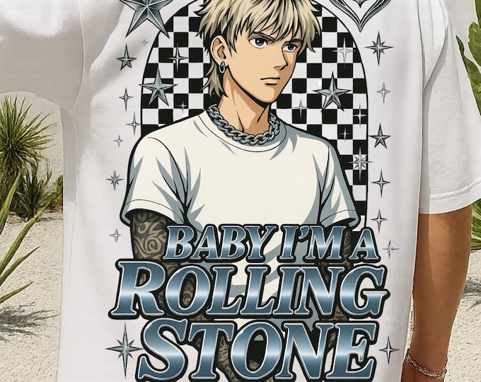 Stylish Rolling Stone Graphic T-Shirt, Unisex Softstyle Tee, Vintage Rock Apparel, Casual Wear for Music Lovers, Perfect Gift for Concerts