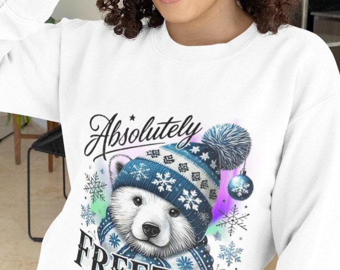 Embroidered Polar Bear Sweatshirt: Cozy Winter Crewneck