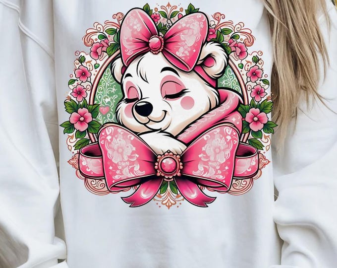 Floral Animal Crewneck Sweatshirt: Cozy Pet Lover Gift, Unisex Spring Fashion, Birthday Idea