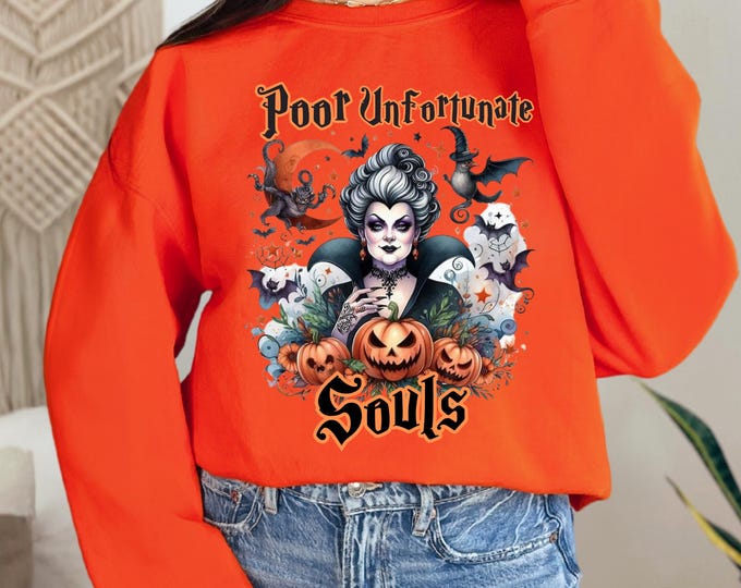 Parody Personalizable Embrace the spirit of the sea with our Enchanted Sea Witch Hoodie. This Halloween, become the mistress of the deep