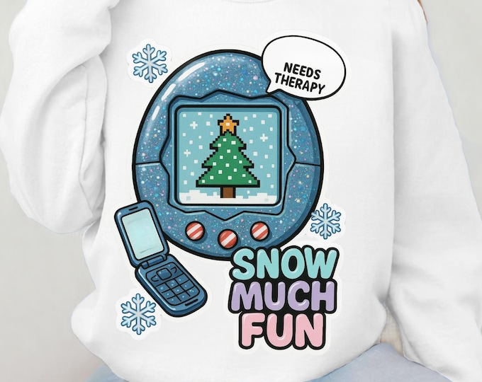 Nostalgic Christmas Therapy Sweatshirt: Cozy Holiday Crewneck for Festive Winter Celebrations