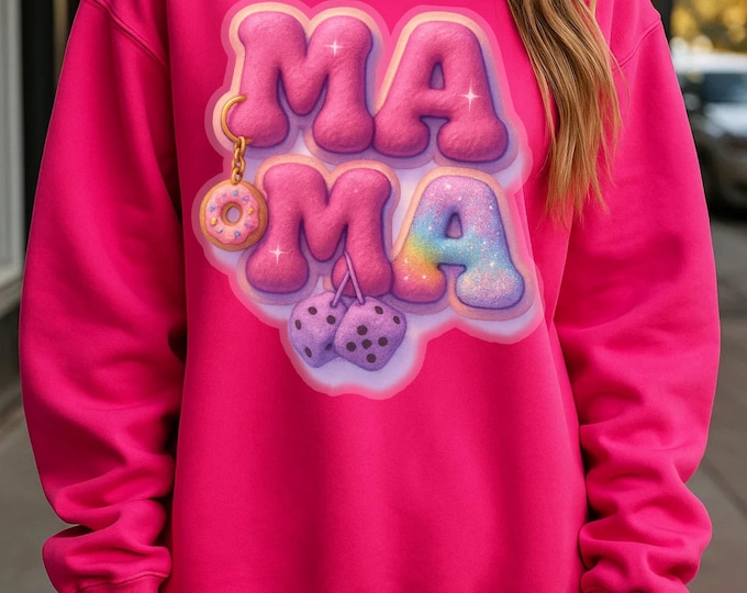 Parody Cozy Mama Crewneck Sweatshirt | Perfect Gift for Moms | Casual Wear, Mother's Day, Birthdays, Family Gathering