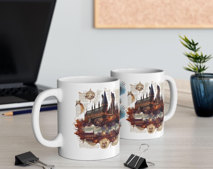 Parody Majestic Owl Ceramic Mug, Nature Lover Gift, Birdwatcher Coffee Cup, Rustic Home Decor, Owl Art Mug