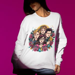 90s TV Nostalgia Crewneck Sweatshirt, Angsty Teen Gift for Millennials, 90s Cartoon Fan Apparel, 90s Day Party Outfit, Retro 90s Sweatshirt,