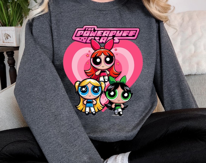 Parody Superhero Trio Sweatshirt - Fun and Colorful Cartoon Apparel