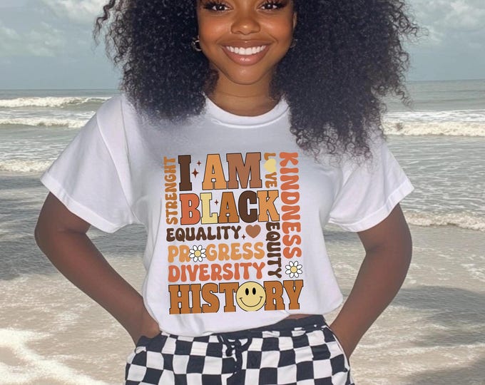 Parody Black History Unisex Tee: African American Pride, Civil Rights Movement, MLK Day, BLM Activist Apparel