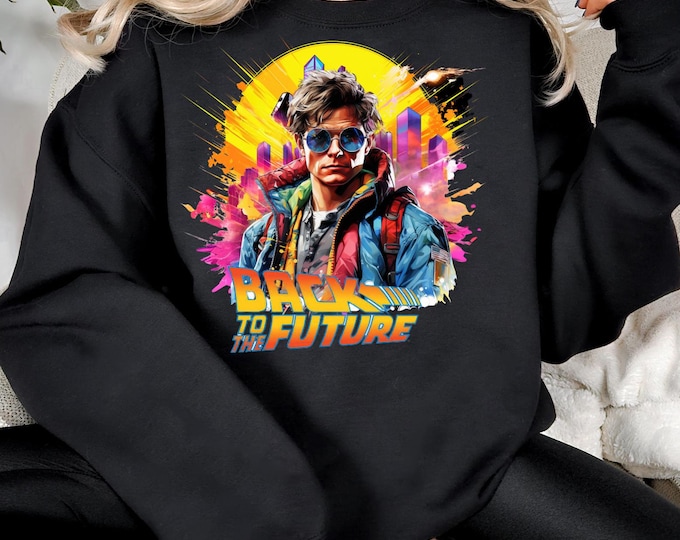 Parody Personalizable Time Traveler Parody Sweatshirt - Cozy and Fun Retro-Inspired Apparel