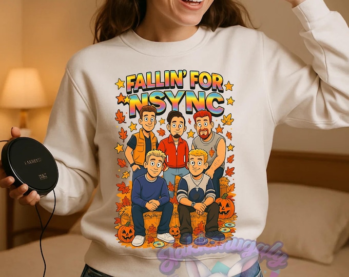 90s Boy Band Crewneck Sweatshirt: Y2K Vintage Music Pullover