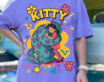 Parodie Whimsical Kitty Graphic Tee: Lustiges Geschenk für Katzenliebhaber für Festivals, Geburtstage & gemütliche Tage