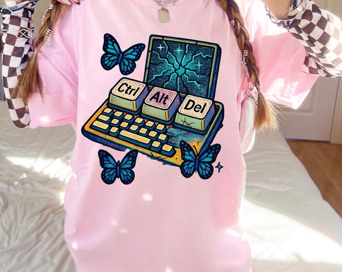 Parody Retro Computer Graphic Tee, Perfect Gift for Tech Lovers, Cool Vintage Style, Casual Wear, Birthday Gift, Geeky T-Shirt