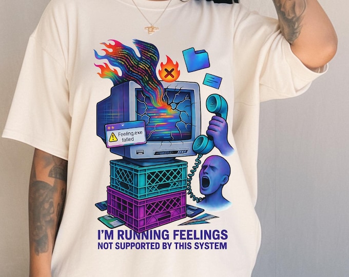 Nostalgic Windows 95 Emotions Unisex Tee: Retro Computer Geek Fashion for Tech Lovers