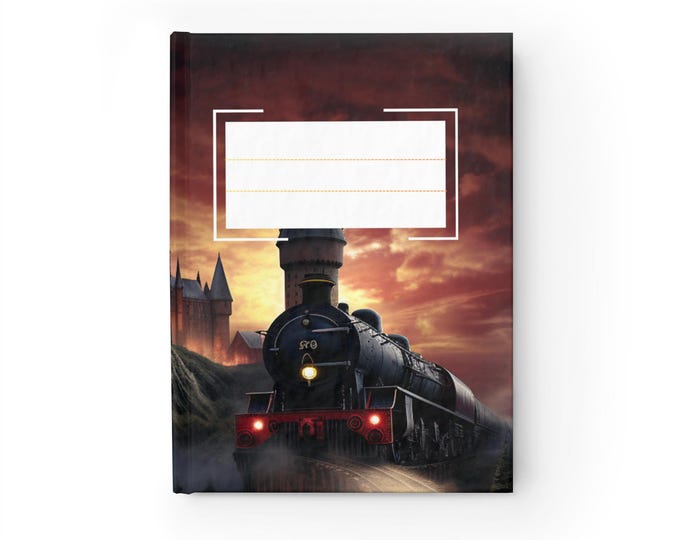 Parody Personalized Magic School Train Journal: Unique Stocking Stuffer Gift for Book Lovers & Students