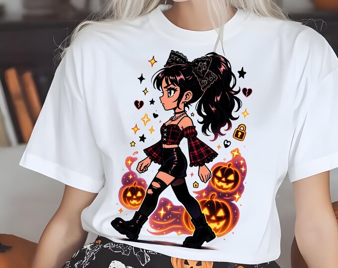Spooky Halloween Vibes Unisex Cotton Tee - Graphic Fall Celebration Shirt for Costume Parties