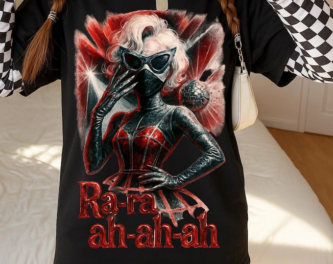 Parody Unisex Ra-Ra-Ah-Ah-Ah Heavy Cotton Tee | Trendy Graphic Music Lover Gift | Concert Merchandise