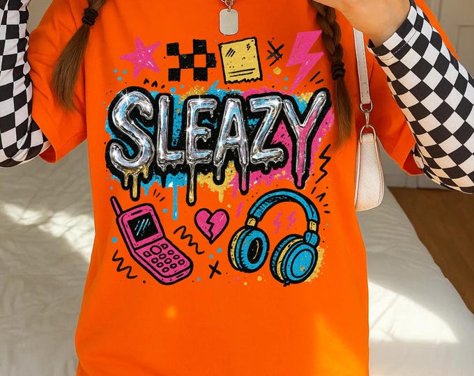 Parody Sleazy Kesha Inspired Tee, Unisex Band Tshirt, Rebel Rocker Shirt, Music Fan Gift, Pop Star Graphic Top