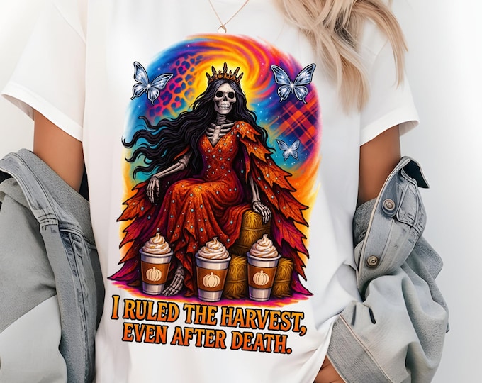 Harvest Goddess Graphic Tee: Unisex Boho Fall Fashion