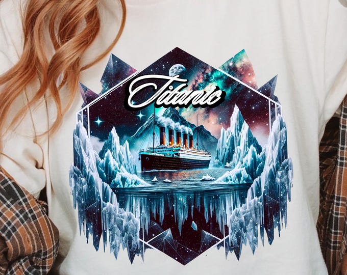 Parody Personalized Titanic Galaxy Crewneck: 90s Movie-Inspired Space Lover Gift, Unisex Celestial Sweatshirt