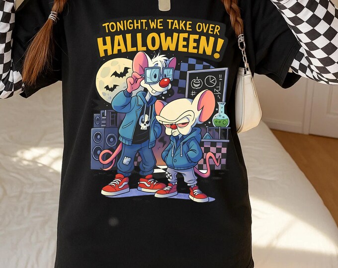 Parody Halloween Takeover Unisex Cotton Tee: Spooky Graphic Shirt for Autumn Celebrations & Costume Parties