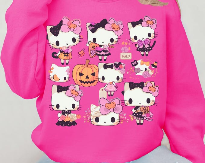 Parody Cat Halloween Sweatshirt: Unisex Spooky Season Comfort