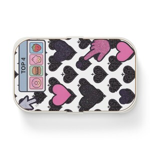 Heart Bento Box for Kids: Eco-Friendly Lunch Container with Bamboo Lid image 2